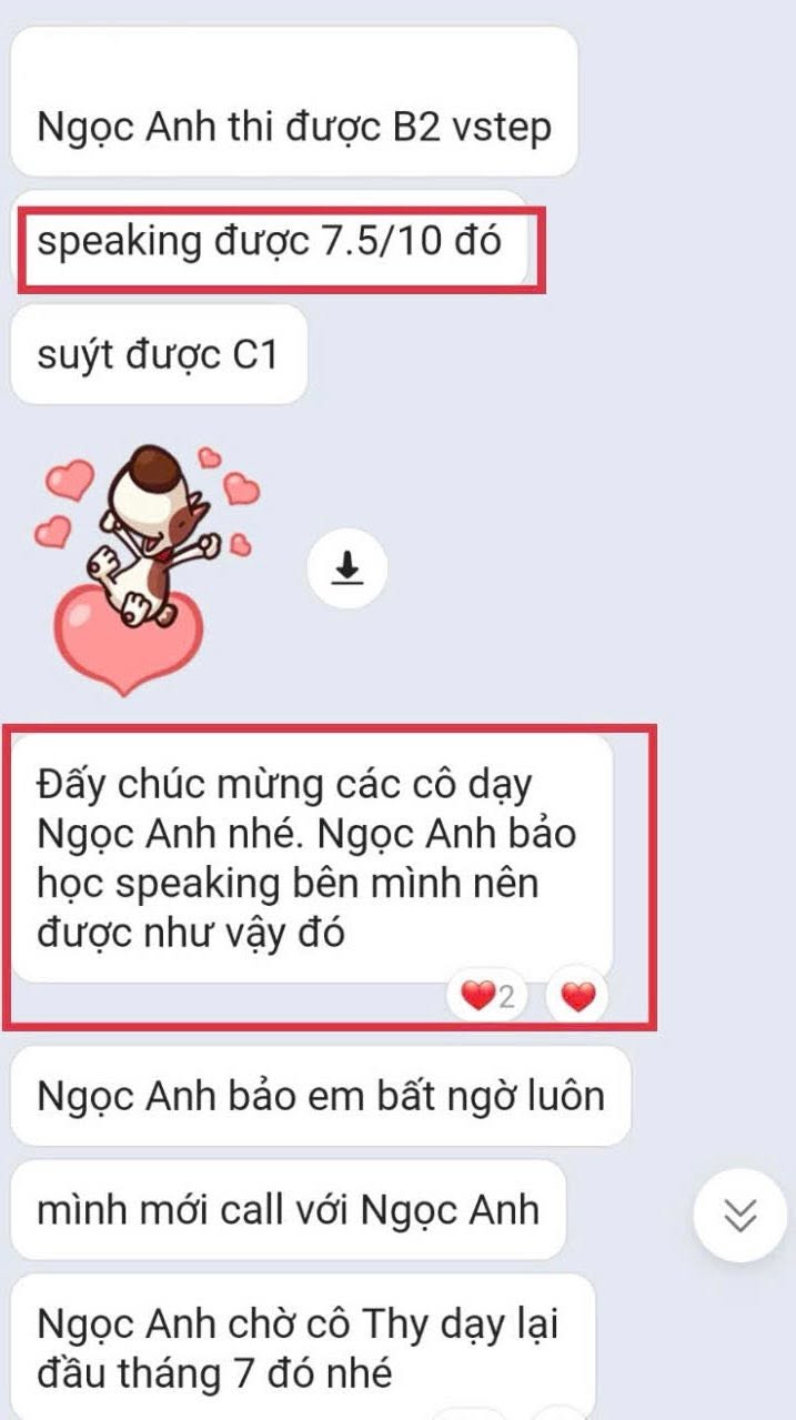 Feedback từ học viên