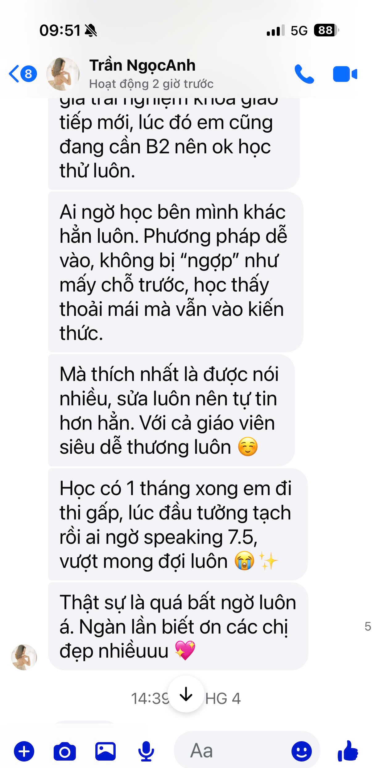 Feedback từ học viên